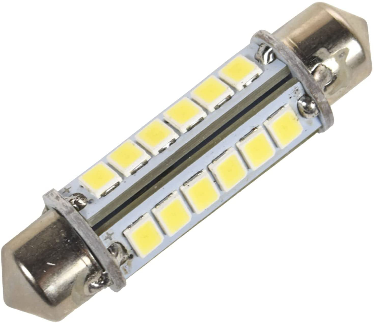 HQRP 42mm 12-SMD 5050 Festoon Light Bulb LED for 212-2 214-2 6429 DE4410 DE3425