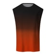 thumbnail image 4 of HCNTES Men's Mesh Y-Back Muscle Tank Top Gym Workout Bodybuilding Fitness Knit Sleeveless Lightweight Tee Undershirt(Orange,S), 4 of 4