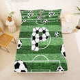 thumbnail image 5 of Erosebridal Boys Personalized Gifts Bed Sheets,Football Pattern Alphabet P King Sheets For Kids 4pcs, 5 of 6