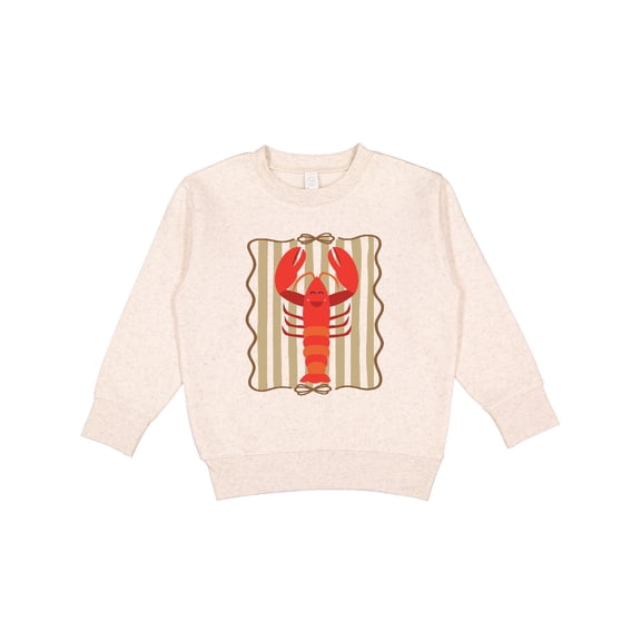 Inktastic Lobster Striped Cute Squiggle Toddler Sweatshirt