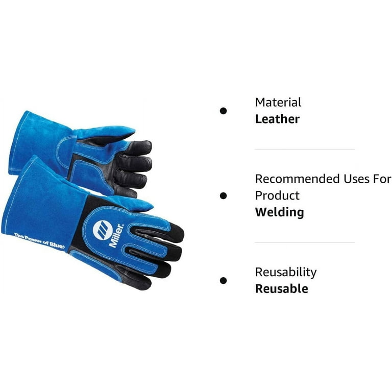 Miller Electric MIG/Stick Welding Gloves,PR 269615 - Walmart.com