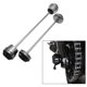 thumbnail image 3 of Aleación de aluminio motocicleta delantera y trasera rueda horquilla eje marco Sliders Protector de choque para Yamaha MT07 FZ-07 FZ07 2017 2018 - Gris Sunnimix deslizadores del eje, 3 of 8
