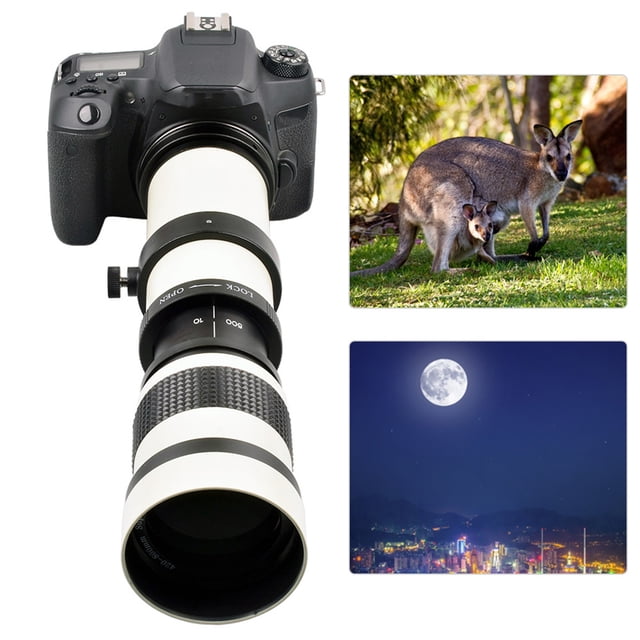 Lente De Zoom Manual, Uso De Amplio Rango De Lentes F/8.3-16 420-800 Mm Portátil Para Animales Salvajes