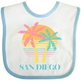 thumbnail image 3 of Inktastic San Diego California Beach Vacation Girls Baby Bib, 3 of 4