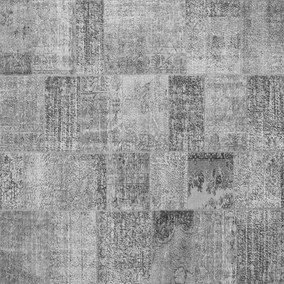 Ahgly Company Indoor Square Persian Gray Traditional Area Rugs, 5' Square