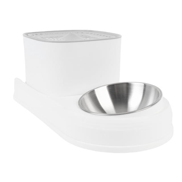 Cuenco De Comida Para Gatos Con Dispensador De Agua, Fuente De Bebida Para Mascotas, Acero Inoxidable De Plástico Para Gatos Y Perros.