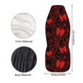 thumbnail image 6 of HUISEFOR Red Bow Spider Web Car Seat Cover Halloween Decor Car Front Seat Covers, Breathable, Soft, Comfortable, Elastic, Easy to Installation, Universal Fit for Most Sedan SUV, 6 of 6