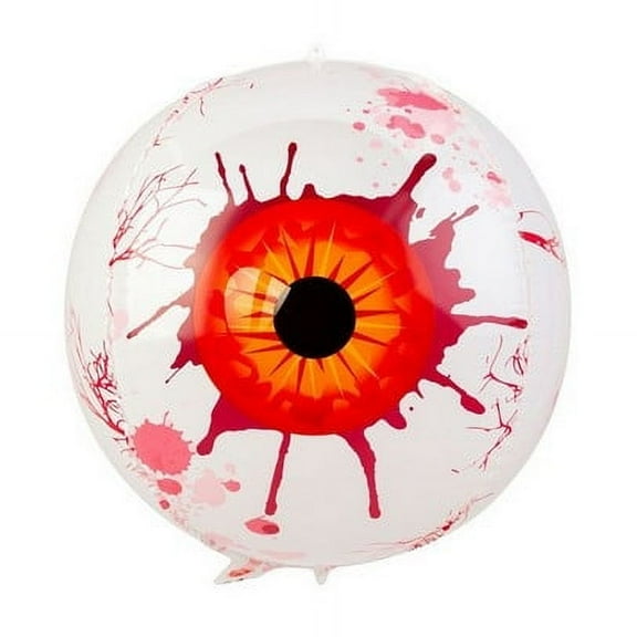 Nmdmisc 20Pcs Inflatables Eyeball Halloween Decoration,Halloween Inflatables Outdoor Decorations,Halloween Blow Up Eyeball Beach Ball,Balloons for Halloween Party Indoor Outdoor
