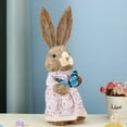 thumbnail image 4 of EIMELI Easter Simulation Bunny Home Garden Bunny Decoration Creative Straw Bunny NOTE Butterfly Color Random, 4 of 6