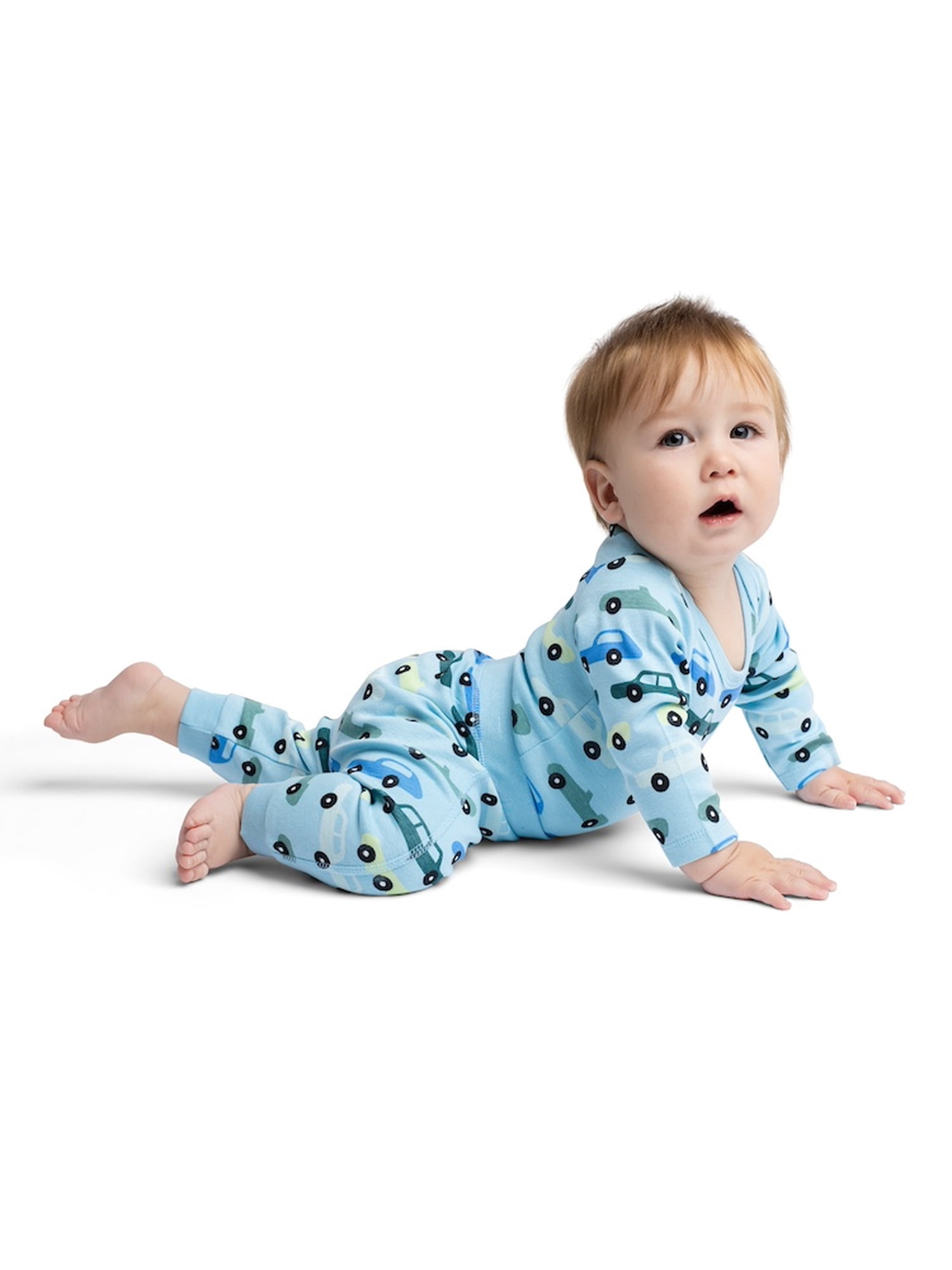 Monica + Andy Organic Cotton Gender Neutral First Moves Bodysuit + Groove Pant Set, Sizes Newborn -24 Months