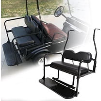 Flip Folding Rear Seat Kit Back Seat For 2000-2013 Club Car DS Golf Cart 400 lbs