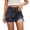 Grey, variant on Women's High Waisted Denim Shorts 2026 Casual Star/Bow Frayed Hem Summer Hot Short Jeans with Pockets