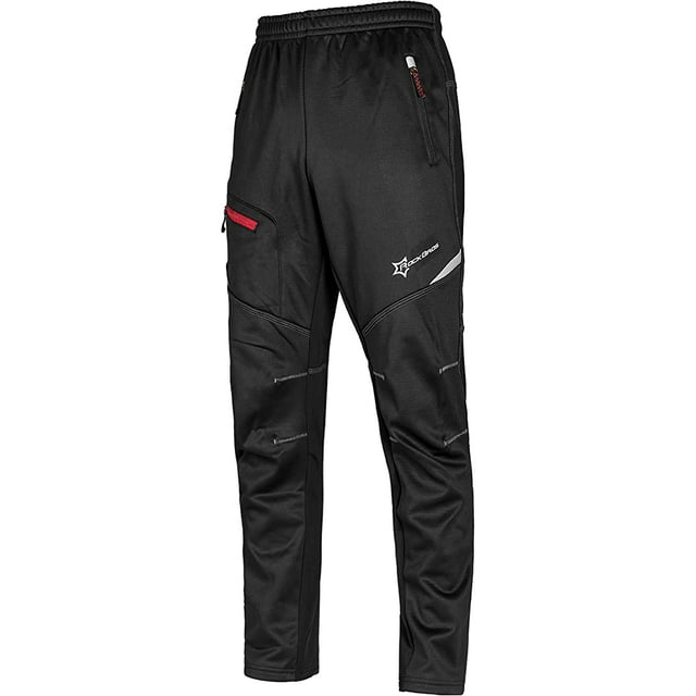ROCKBROS Cycling Pants Men Women Windproof Thermal Fleece Trousers