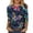 Dark Blue, variant on Women Carnival Shirt Three Quarter Sleeve Graphic Shirt Carnival Themed T Shirt Party Top Women'S T-Shirts Dark Blue Xl