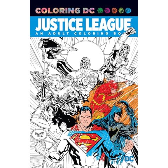 Pre-Owned Justice League: An Adult Coloring Book (Coloring Dc) Paperback