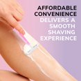 thumbnail image 4 of BIC Silky Touch Women's Disposable Razors, With 2 Blades, Pretty Pastel Razor Handles, 40 Count Value Pack of Womens Razors, 4 of 5