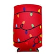 thumbnail image 2 of Christmas Lights Pattern Red Collapsible Can Coolie, 2 of 2