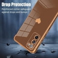 thumbnail image 3 of Compatible with Samsung Galaxy S20 Fe Case Love Heart Plating Electroplate Luxury Elegant Case Camera Protector Soft TPU Shockproof Protective Corner Back Cover Galaxy S20 Fe Case -Brown, 3 of 10