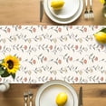 thumbnail image 4 of Floral Table Runner, Leaf Kitchen Table Runners Dress Scarves for Table Decorations Party/Restaurant/Indoor Outdoor Use, 13x72in, 4 of 9