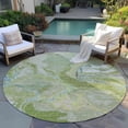 thumbnail image 6 of Addison Rugs Chantille Indoor/Outdoor Transitional Abstract Green Washable Round Rug, 8' x 8', 6 of 6