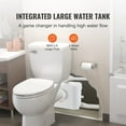 thumbnail image 5 of Macerator Pump, 700W, 9600 L/h Flow, 32.8 ft/10 m Head, Macerator Sewerage Sump Pump with 3 Water Inlets for Toilet, Basement, Kitchen, Sink, Shower, Bathtub Waste Water Disposal Upflush Machine, 5 of 11