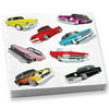 Multi-Colored Detailed Design Classical Cars Dinner Napkins, 20 pcs.