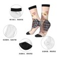 thumbnail image 5 of Honeii Cute Mouse In Glasses Print Adult Socks,Crew Socks,Casual Calf Socks,Daily Wear Socks for Men & Women, Perfect for Sports, Casual and Everyday Use, 5 of 6