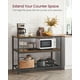 thumbnail image 5 of Isla de cocina VASAGLE UKKI01BX con 3 estantes y encimera grande, 5 of 8