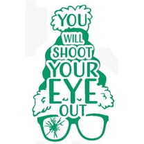 Oh Fudge A Christmas Story 6 Inch Vinyl Car Decal – Christmas Classic Sticker for Truck, Car, Tumbler, Cup, Laptop, Decor, Locker, Table, Window