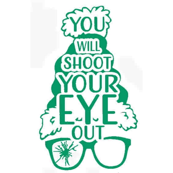 Oh Fudge A Christmas Story 6 Inch Vinyl Car Decal – Christmas Classic Sticker for Truck, Car, Tumbler, Cup, Laptop, Decor, Locker, Table, Window