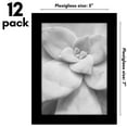 thumbnail image 3 of Americanflat 5x7 Picture Frame with Polished Plexiglass 12 Pack Signature Collection Frames Photo - Black, 3 of 8