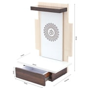 Extra Large Handmade Pooja Mandir Temple with LED Lights for Home and Office Home Temple Puja Mandir Home & Office mandir 60*36*24 H*W*L