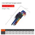 thumbnail image 1 of Coloré 9PCS L Clé Kit Double Tête Allen Clé Ensemble pour Vis Long Bras Hexagonal Clé Clé Outil pour Vélo Réparation Hexagonale Moyen, 1 of 6