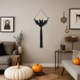 thumbnail image 6 of HVEST Halloween Black Bat Macrame Wall Hanging- Horror Bat Wall Decor, Gothic Decorations Outdoor, Yard, Tree, Handmade Hanging Decor for Bedroom, Spooky Season Ornaments, 6 of 8