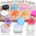 thumbnail image 5 of ACDANC 12 Pcs Small Clear Plastic Jars with Lids,Mini Round Storage Containers with Lids for Cream,Travel and DIY,Refillable Small Containers for Makeup and Samples, 5 of 7