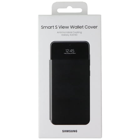Samsung S View Wallet Cover for Samsung Galaxy A33 5G - Black