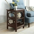 thumbnail image 2 of Pemberly Row Table d'Appoint Carrée Moderne de 16 Pouces en Fini Bois Espresso, 2 of 7