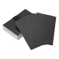 thumbnail image 1 of Uxcell Metal Business Card Anodized Aluminum Blank Laser Engraving Cards for Multipurpose Use Black, 1 of 7