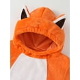 thumbnail image 5 of Unisex Baby Halloween Animal Costume Winter Autumn Flannel Hooded Romper Cosplay Jumpsuit Christmas Outfits for 0-24 Months, 5 of 8
