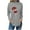 Gray, variant on Women's Turtleneck Tops Dressy Blouses Long Sleeve Comfy Shirts Casual Loose Tunic Fall Clothes