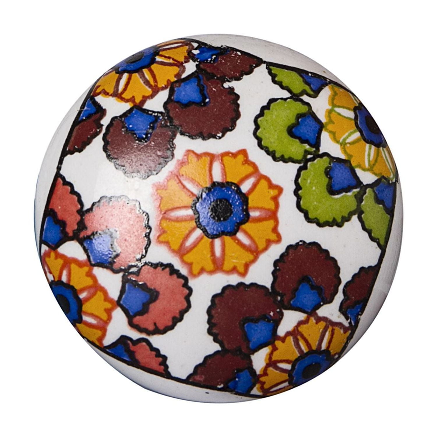 KNOB-IT POIGNÉES PEINTE À LA MAIN EN CÉRAMIQUE (12 pqt) K000012