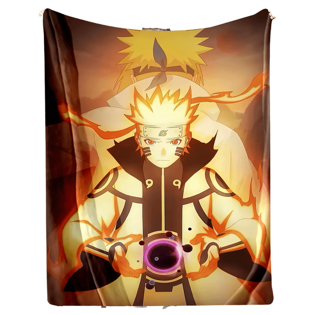 Manta de franela suave con estampado de Naruto God Mood, 300 g