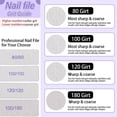 thumbnail image 4 of Limas de uñas Tecbeauty, 50 unidades, acrílico, grano 80/80, 4 of 7