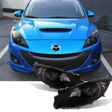 Fit [Halogen Type - Black Smoked] 2010-2013 Mazda 3 Projector