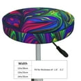 thumbnail image 4 of Bingfone14 Inch Padded Round Bar Stool Cover Cushion With Elastic Fabric Round Chair Seat - Pride Rainbow, 4 of 7