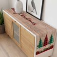 thumbnail image 4 of Red Plaid Christmas Table Runner 60 Inches Long Farmhouse Dress Scarves, Xmas Tree Vintage Winter Wooden Dining Tablerunner for Coffee Table/Kitchen Island/Party Décor, 13" x 60", 4 of 8