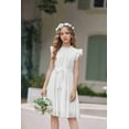 thumbnail image 3 of Arshiner Girls' Special Occasion Dresses Summer Formal Wedding Party DressWhite Teen Size 14-16, 3 of 8