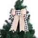 thumbnail image 2 of Decoraciones para árboles de Navidad Adornos de lazo navideño 4 piezas en negro y, 2 of 5