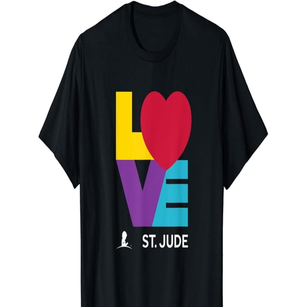 Camiseta LOVE del Hospital de Investigación Infantil St. Jude para adultos, hombres, mujeres, adolescentes, jóvenes y ocio.