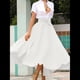 thumbnail image 4 of Vestido Bohemio, Elegante, Informal, de Cintura Alta y Estilo Irregular con Bolsillos para Mujer XL, 4 of 7